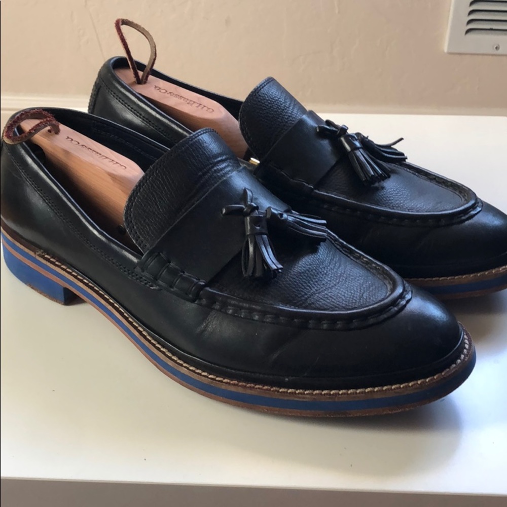 Cole Haan Penny Loafer with Blue Detail